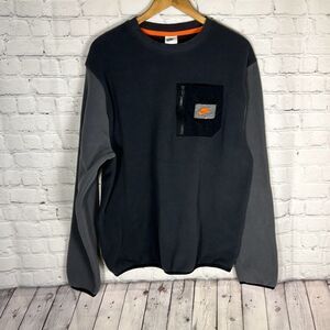Nike Therma Fit Gray Utility Fleece Crew Neck‎ Sweatshirt size M Medium